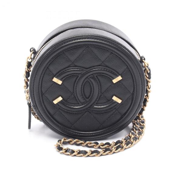 CHANEL CC Filigree Shoulder Bag in Calfskin Leather, Black, AP0365 - Picture 1 of 7